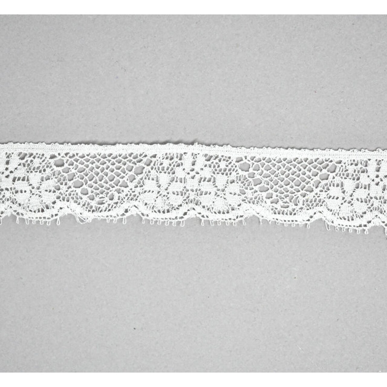 1 Yard White Floral Lace Trim Decorative DIY Craft Ribbon 1 inch Width